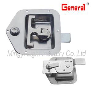 50011 сгъване Т дръжка ремарке заключване, камион тялото кабинета заключване с 4 заваряване винтове или 6 дупки на тялото опция
